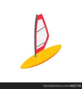 Windsurfing isometric 3d icon isolated on a white background. Windsurfing isometric 3d icon