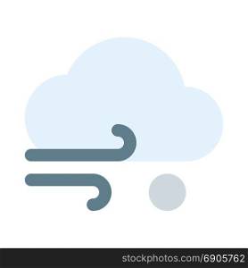 windy hail, icon on isolated background