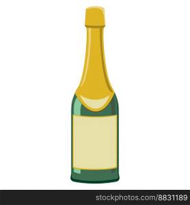 wine alcoholic drink flat icon vector illustration isolated on white background