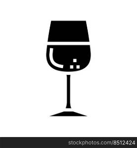 wine beverage drink glyph icon vector. wine beverage drink sign. isolated symbol illustration. wine beverage drink glyph icon vector illustration