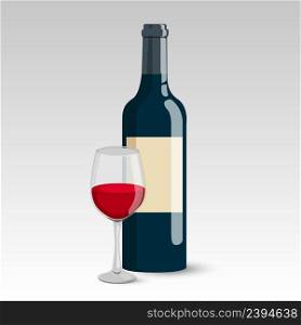 Wine bottle glass menu background. Stock 4k vector. Wine bottle glass menu background. Stock vector