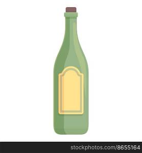 Wine bottle icon cartoon vector. Sleep insomnia. Bed health. Wine bottle icon cartoon vector. Sleep insomnia