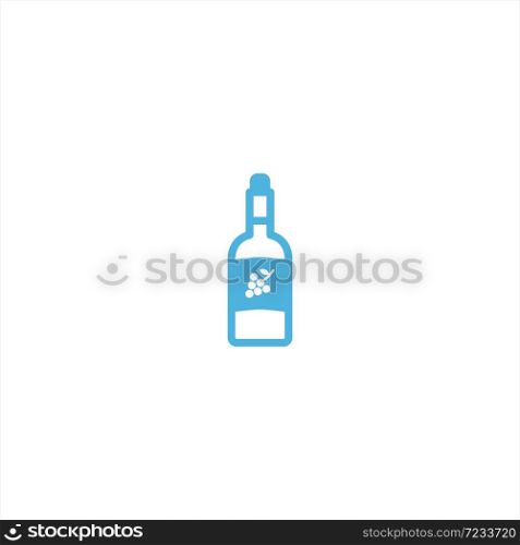 wine bottle icon flat vector logo design trendy illustration signage symbol graphic simple