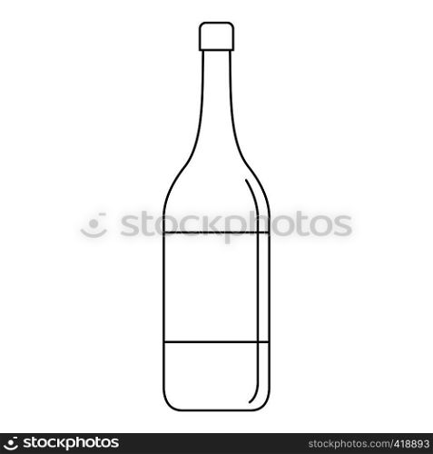 Wine bottle icon. Outline illustration of wine bottle vector icon for web. Wine bottle icon, outline style