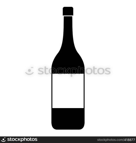 Wine bottle icon. Simple illustration of wine bottle vector icon for web. Wine bottle icon, simple style