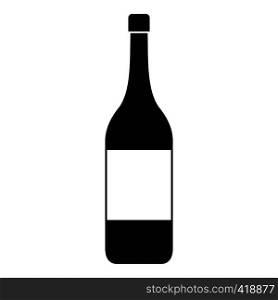 Wine bottle icon. Simple illustration of wine bottle vector icon for web. Wine bottle icon, simple style