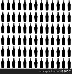 Wine bottle wallpaper, illustration, vector on white background.
