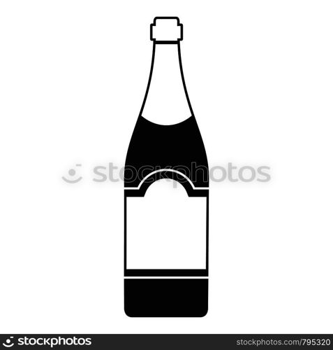 Wine champagne icon. Simple illustration of wine champagne vector icon for web design isolated on white background. Wine champagne icon, simple style