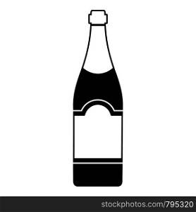 Wine champagne icon. Simple illustration of wine champagne vector icon for web design isolated on white background. Wine champagne icon, simple style