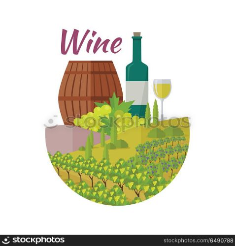 Wine Club Quality Collection. For Labels, Tags. Wine club quality collection. For labels, tags, posters, banners of check elite vintage wines. Logo icon symbol. Winemaking concept. Part of series of viniculture production and preparation. Vector