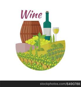Wine Club Quality Collection. For Labels, Tags. Wine club quality collection. For labels, tags, posters, banners of check elite vintage wines. Logo icon symbol. Winemaking concept. Part of series of viniculture production and preparation. Vector