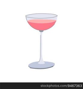 wine cocktail glasses cartoon. martini liquor, party ch&agne, ice whiskey wine cocktail glasses sign. isolated symbol vector illustration. wine cocktail glasses cartoon vector illustration