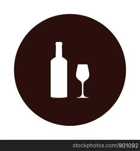 Wine glass and circle