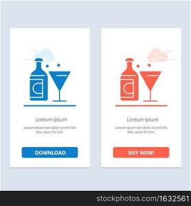 Wine, Glass, Bottle, Easter  Blue and Red Download and Buy Now web Widget Card Template