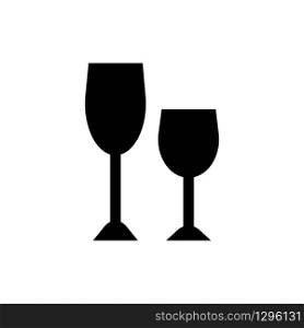 wine glass icon design, flat style icon collection