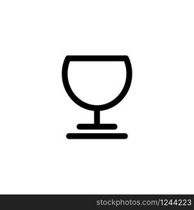 Wine glass icon design vector template