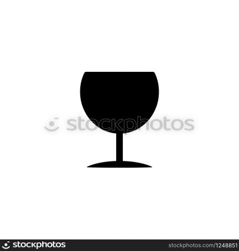 Wine glass icon design vector template