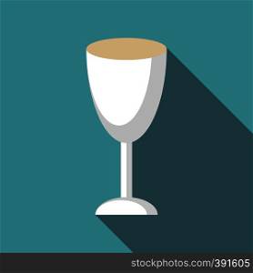 Wine glass icon. Flat illustration of wine glass vector icon for web. Wine glass icon, flat style