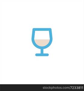 wine glass icon flat vector logo design trendy illustration signage symbol graphic simple