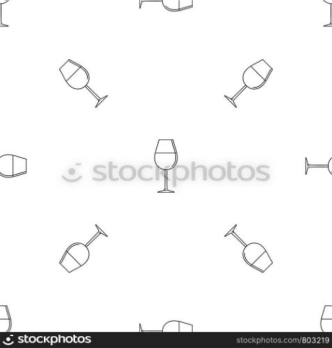 Wine glass icon. Outline illustration of wine glass vector icon for web design isolated on white background. Wine glass icon, outline style