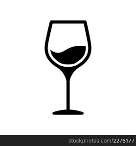 Wine glass icon vector design template
