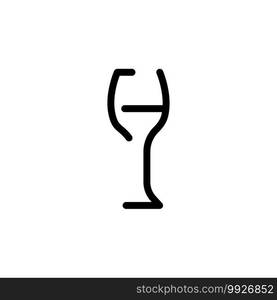 wine glass icon vector design trendy