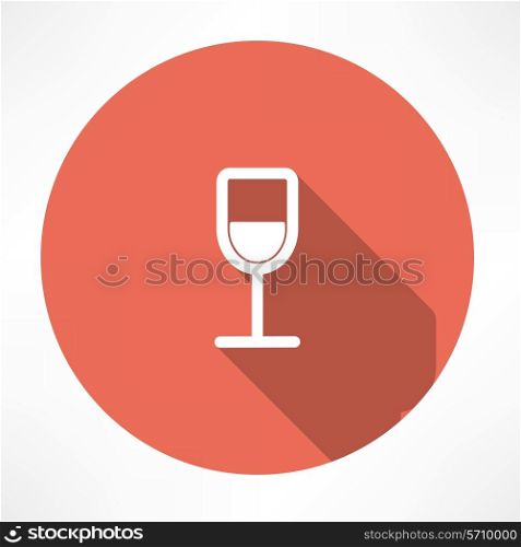 Wine glasses icon. Flat modern style vector illustration
