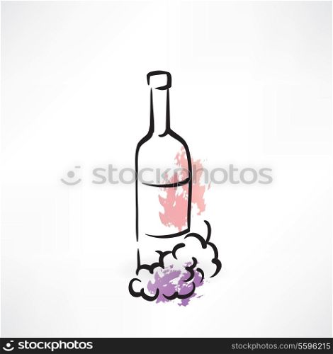 wine grunge icon