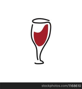 Wine icon design template vector isolated illustration