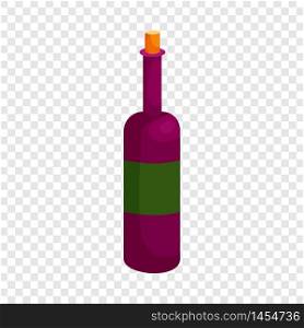 Wine icon in cartoon style isolated on background for any web design. Wine icon, cartoon style