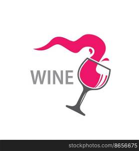wine icon vector illustration concept design template web