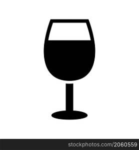 wine icon vector solid style