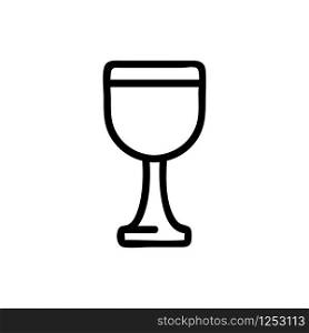 wine icon vector. Thin line sign. Isolated contour symbol illustration. wine icon vector. Isolated contour symbol illustration