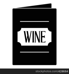 Wine list icon. Simple illustration of wine list vector icon for web. Wine list icon, simple style