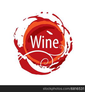 Wine logo imprint. Wine logo design template. Vector illustration of icon