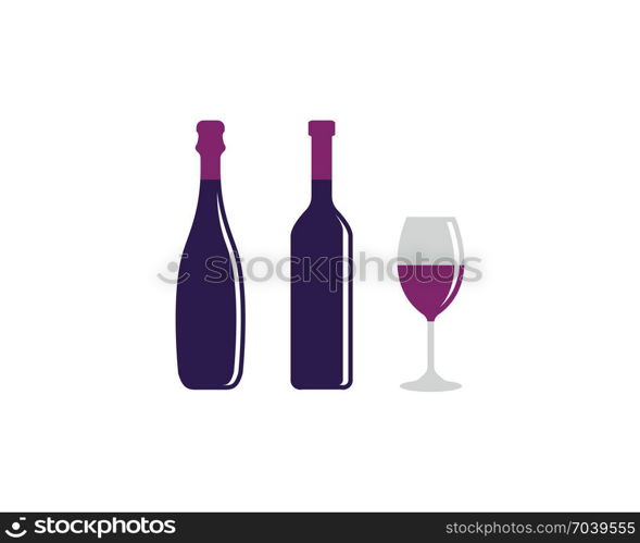 Wine Logo Template vector illustration