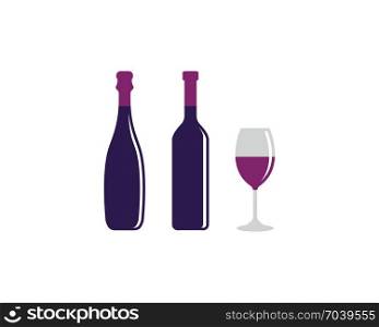 Wine Logo Template vector illustration