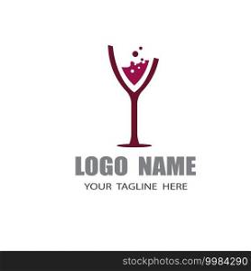 Wine Logo Template vector symbol nature