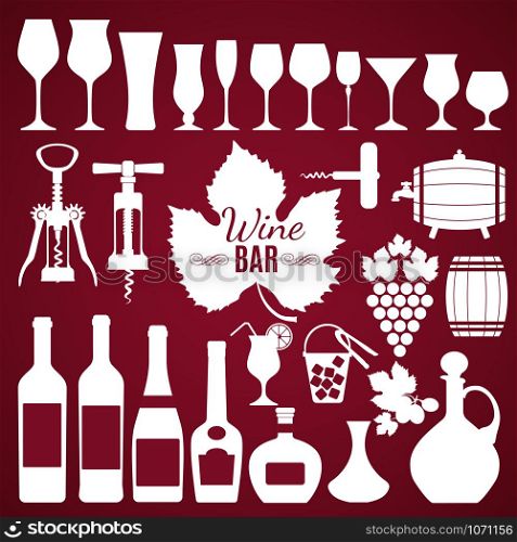 Wine menu background. Vector stock illustratio. Card menu.. Vector stock illustration