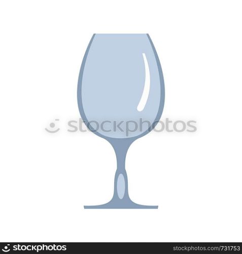 Wineglass icon. Flat illustration of wineglass vector icon for web. Wineglass icon, flat style