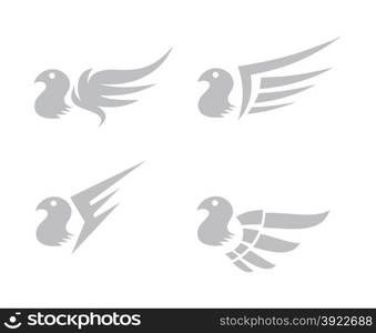 wing art vector graphic art design illustration. wing art