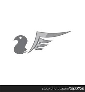wing art vector graphic art design illustration. wing art