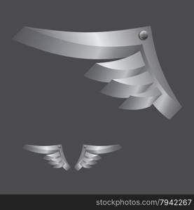 wing art vector graphic art design illustration. wing art