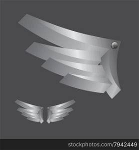 wing art vector graphic art design illustration. wing art