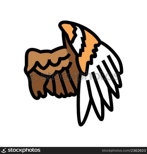 wing bird color icon vector. wing bird sign. isolated symbol illustration. wing bird color icon vector illustration