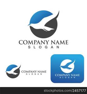 Wing bird Logo Template vector