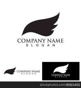 Wing bird  Logo Template vector