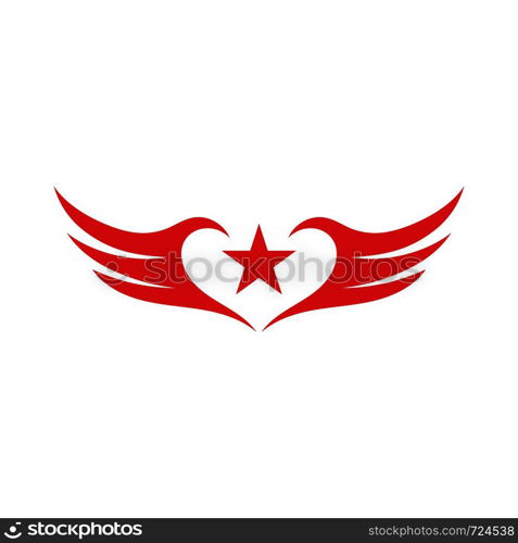 Wing Falcon Logo Template vector illustration design