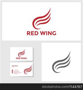 Wing icon design template vector graphic illustration. Wing icon design template vector illustration