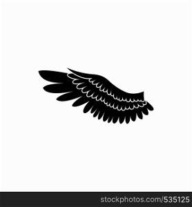 Wing icon in simple style on a white background. Wing icon in simple style